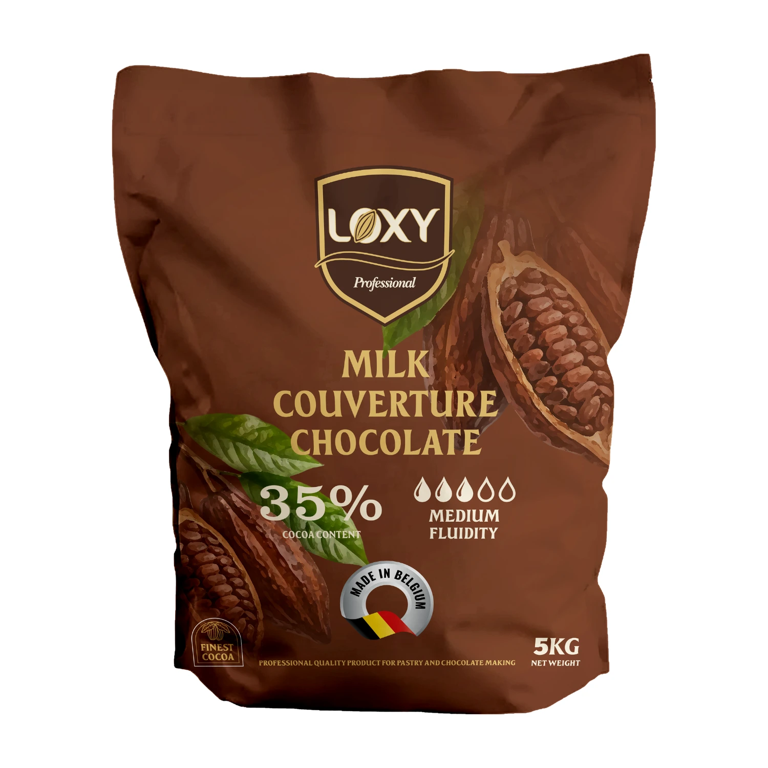 شوكولاتة كوفرتور بالحليب 5kg